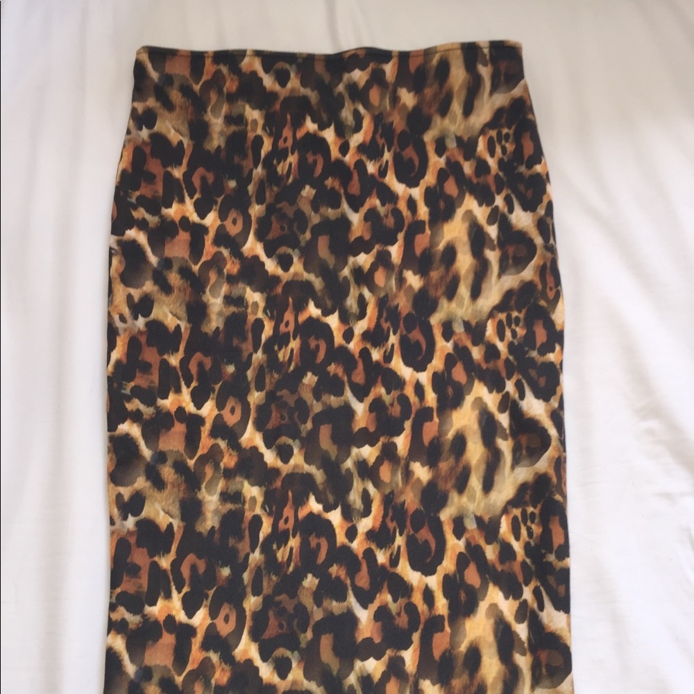 Cheetah Print Pencil Skirt